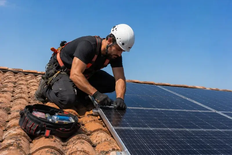 Maintenance et monitoring de panneaux solaires à Limeyrat
