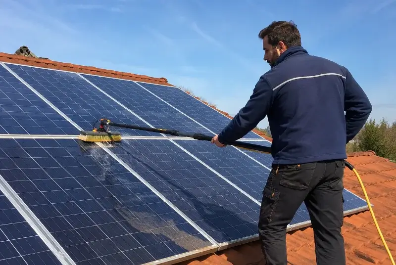 Nettoyage et entretien de panneaux solaires à Limeyrat